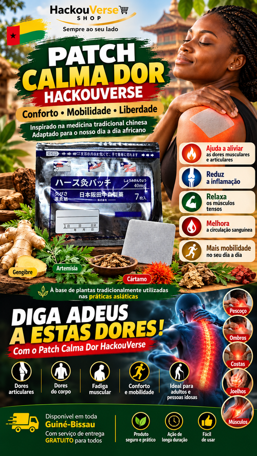 Pensos de Alívio da Dor HackouVerse — Conforto & Liberdade de Movimento