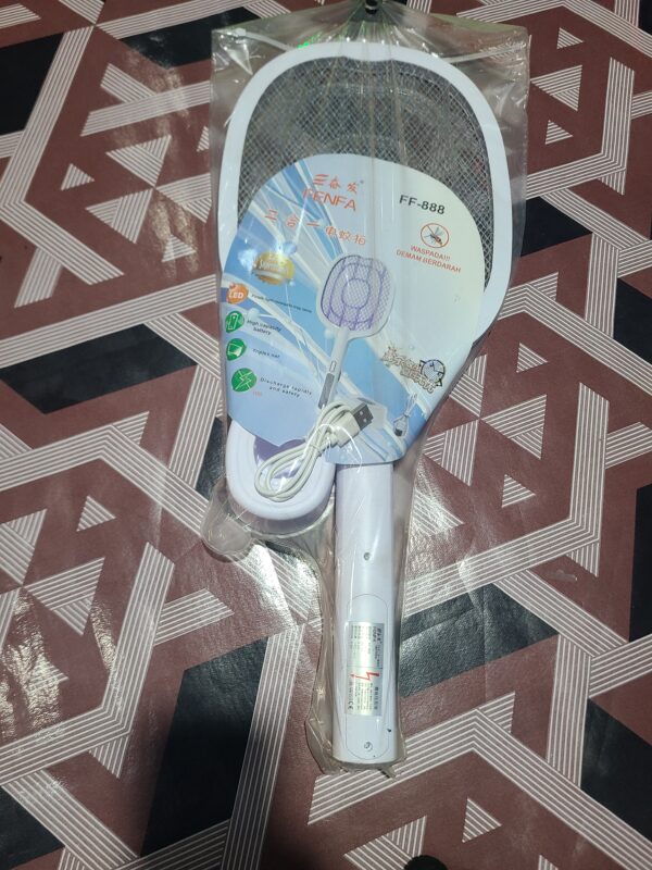 Raquete Elétrica Anti-Mosquito – Eliminação Instantânea de Insetos